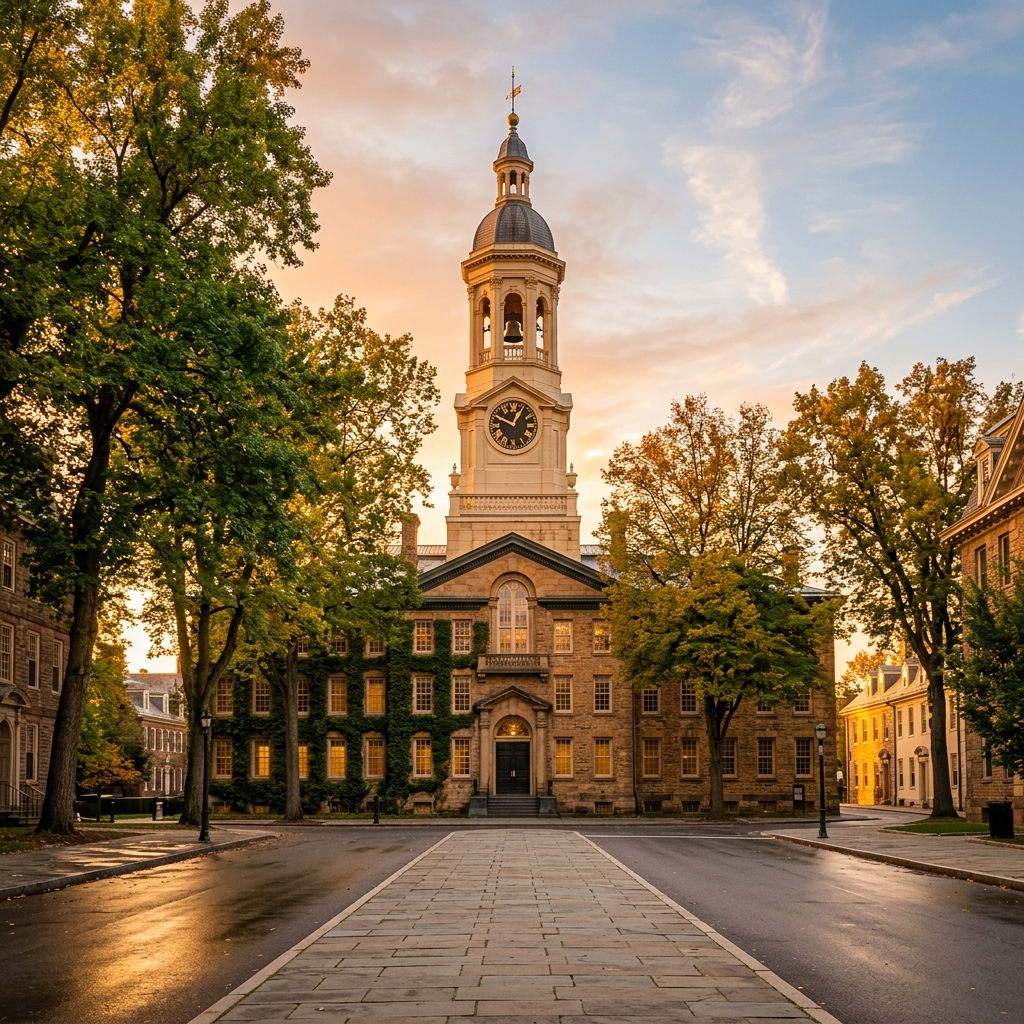 A Princeton civic building and public landscape